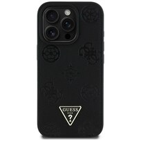 Zdjęcie do “Guess Grained Hot Stamp Peony Triangle Logo MS czarny - etui iPhone 16 Pro”.
