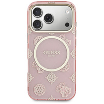 Zdjęcie do “Guess IML Peony Dot MS różowy - etui iPhone 17 Pro”.