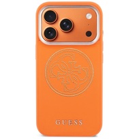 Zdjęcie do “Guess Perforated 4G MS pomarańczowy - etui iPhone 17 Pro”.