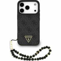Zdjęcie do “Guess 4G Strap Triangle Logo MS czarny - etui iPhone 17 Pro”.