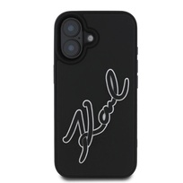 Zdjęcie do “Karl Lagerfeld 3D Rubber Signature czarny - etui iPhone 16”.