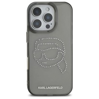 Zdjęcie do “Karl Lagerfeld IML Rhinestones Karl Head iPhone czarny - etui iPhone 16 Pro Max”.
