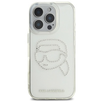 Zdjęcie do “Karl Lagerfeld IML Rhinestones Karl Head iPhone przezroczysty - etui iPhone 16 Pro Max”.