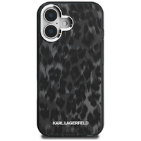 Zdjęcie do “Karl Lagerfeld IML Leopard Pattern MS czarny - etui iPhone 16”.