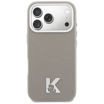 Zdjęcie do “Karl Lagerfeld Karl Head Logo MS szary - etui iPhone 17 Pro”.