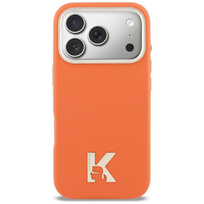 Zdjęcie do “Karl Lagerfeld Karl Head Logo MS pomarańczowy - etui iPhone 17 Pro Max”.