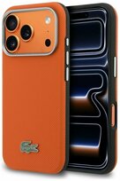 Zdjęcie do “Lacoste Semi Wrap Petit Pique MS pomarańczowy - etui iPhone 17 Pro Max”.