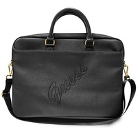 Zdjęcie do “Guess Saffiano Script czarny - torba Macbook 16"”.