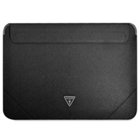 Zdjęcie do “Guess laptop Sleeve Saffiano Triangle Logo czarny - pokrowiec Macbook 14"”.