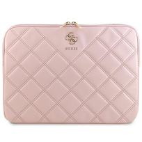 Zdjęcie do “Guess laptop Sleeve Quilted 4G różowy - pokrowiec Macbook 14"”.