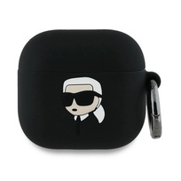Zdjęcie do “Karl Lagerfeld Silicone Karl Head 3D czarny - etui AirPods 4”.