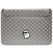 Zdjęcie do “Karl Lagerfeld laptop Sleeve Saffiano Monogram Choupette srebrny - pokrowiec Macbook 14"”.
