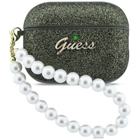 Zdjęcie do “Guess Glitter Pearl Strap khaki - etui AirPods Pro 3”.