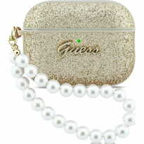 Zdjęcie do “Guess Glitter Pearl Strap złoty - etui AirPods Pro 3”.