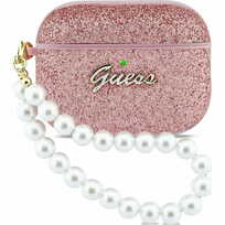 Zdjęcie do “Guess Glitter Pearl Strap różowy - etui AirPods Pro 3”.
