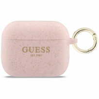 Zdjęcie do “Guess Silicone Glitter Ring różowy - etui AirPods Pro 3”.