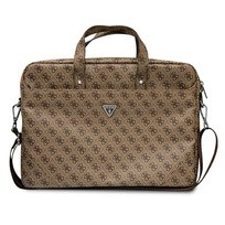 Zdjęcie do “Guess Saffiano 4G Triangle Logo brązowy - torba Macbook 16"”.