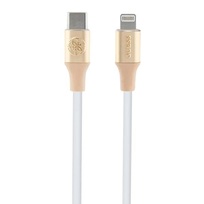 Zdjęcie do “Guess Fast Charging Ebossed Logo 1,5m złoty - kabel USB-C/Lightning”.
