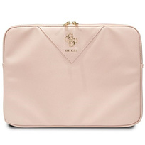 Zdjęcie do “Guess laptop Sleeve Triangle 4G różowy - pokrowiec Macbook 14"”.