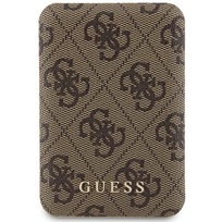 Zdjęcie do “Guess 4G Leather Metal Logo MagSafe 15W 5000mAh brązowy - powerbank”.