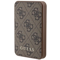 Zdjęcie do “Guess 4G Leather Metal Logo 15W 5000mAh brązowy - powerbank”.
