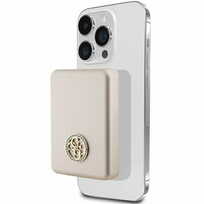 Zdjęcie do “Guess 4G Strassed Metal Logo MagSafe 15W 5000mAh złoty - powerbank”.