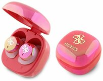 Zdjęcie do “Guess TWS Iridescent 4G Printed Logo fuksja - słuchawki douszne”.
