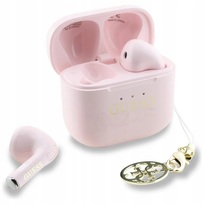 Zdjęcie do “Guess TWS Glossy Effect Printed Classic Logo & Charm różowy - słuchawki douszne”.
