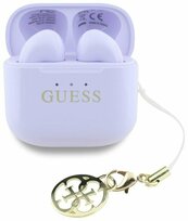 Zdjęcie do “Guess TWS Glossy Effect Printed Classic Logo & Charm lawendowy - słuchawki douszne”.