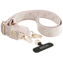 Zdjęcie do “Guess Crossbody 4G Tether Patch Strass Metal Logo różowy - smycz”.