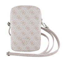 Zdjęcie do “Guess Zip 4G Triangle różowy - torebka na smartfon”.