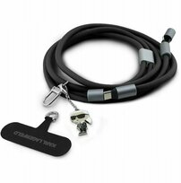 Zdjęcie do “Karl Lagerfeld 2w1 Crossbody Ikonik Charm czarny - szmycz z kablem USB-C”.