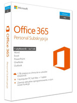 Microsoft Office 365 Personal 5 urządzeń Win/Mac (subskrypcja roczna)