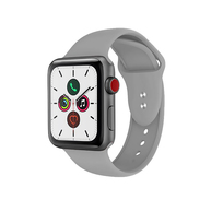 Crong Liquid pasek Apple Watch 42/44/45 mm (szary)