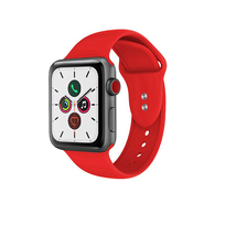 Crong Liquid pasek Apple Watch 42/44/45 mm (czerwony)
