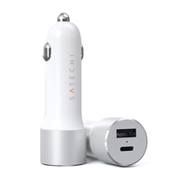 Satechi ładowarka samochodowa USB-C/USB-A 72W (biały)