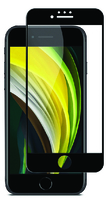 JCPAL Preserver Glass szkło ochronne z ramką do iPhone SE (2. i 3. gen)/8/7/6s/6 (czarna ramka)