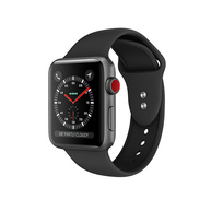 Crong Liquid pasek Apple Watch 42/44/45 mm (czarny)