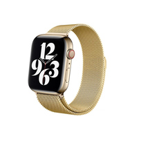 Crong Milano Steel pasek ze stali nierdzewnej do Apple Watch 42/44/45 mm (złoty)